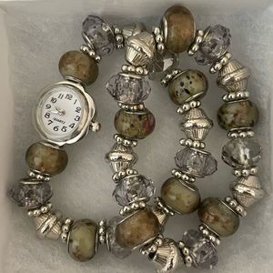 Adorable charm watch with matching charm bracelet